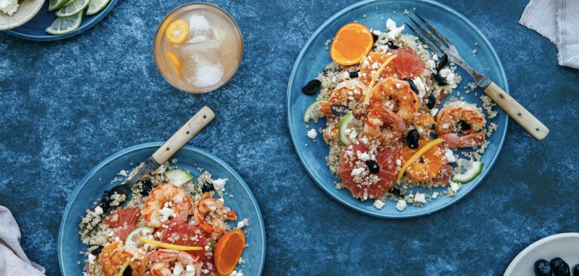 Modern Lunch: Citrus, Shrimp and Quinoa Salad