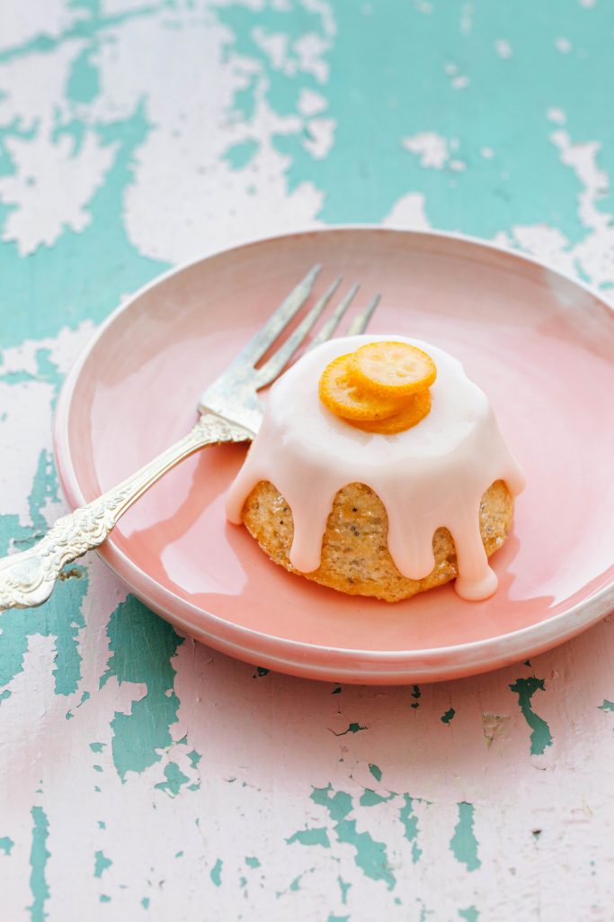 Glazed Mini Lemon Poppyseed Tea Cakes - Simple Bites
