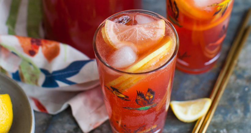 Apple Cider, Raspberry & Tonic Mocktail