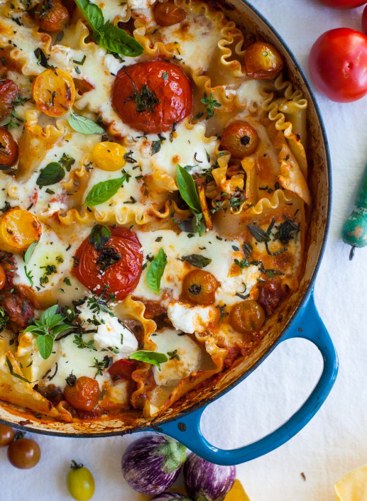 Skillet Vegetable Lasagna Recipe