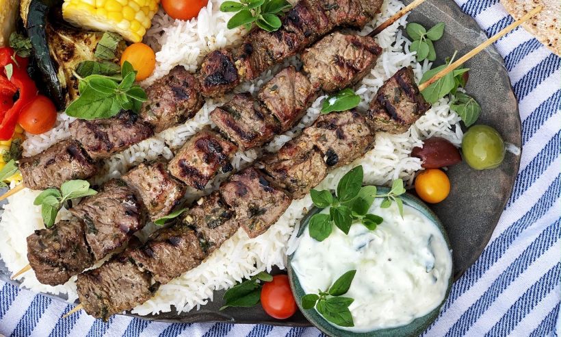 Good Food for a Crowd (Recipe: Cumin & Oregano Beef Kebabs)