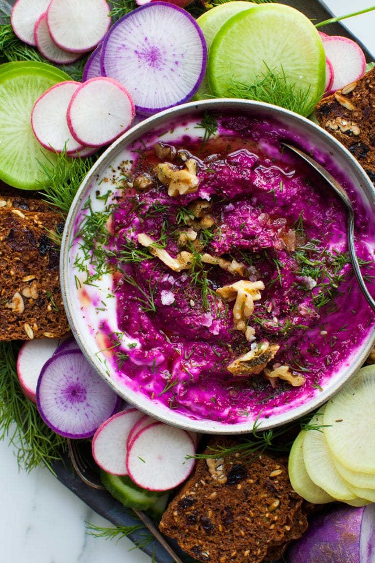 Beet and Walnut Dip