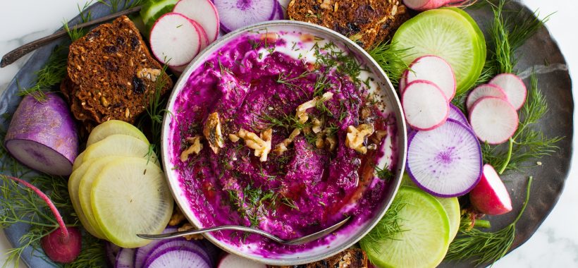 The Best Roasted Beet and Walnut Dip