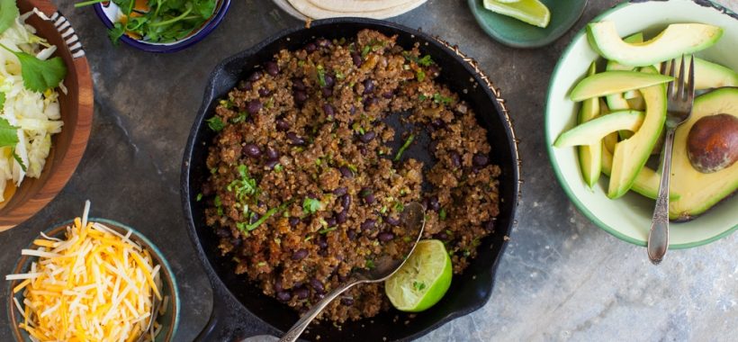 Spiced Taco Beef with Beans and Quinoa