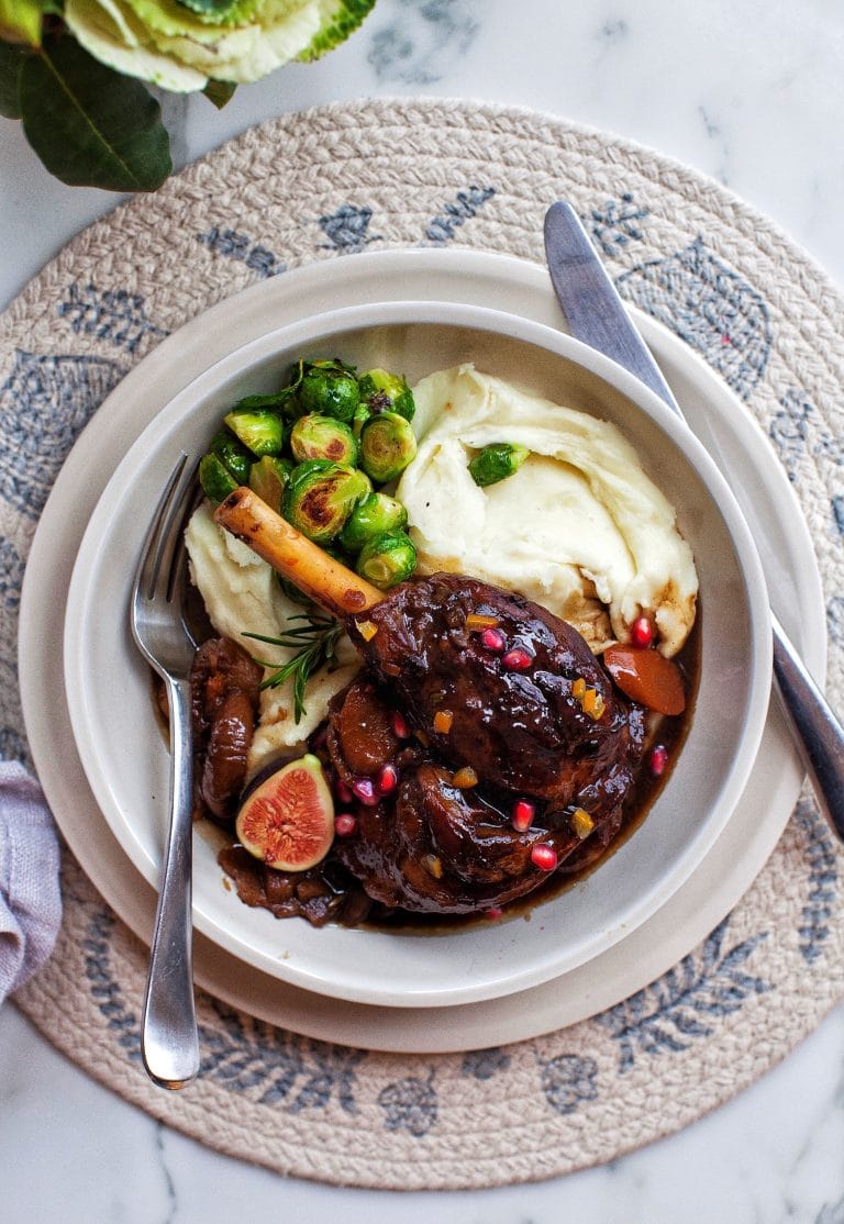 Braised Lamb Shanks with Winter Fruits