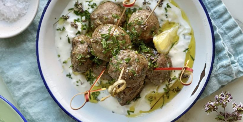 Greek-Inspired Sheet Pan Meatballs