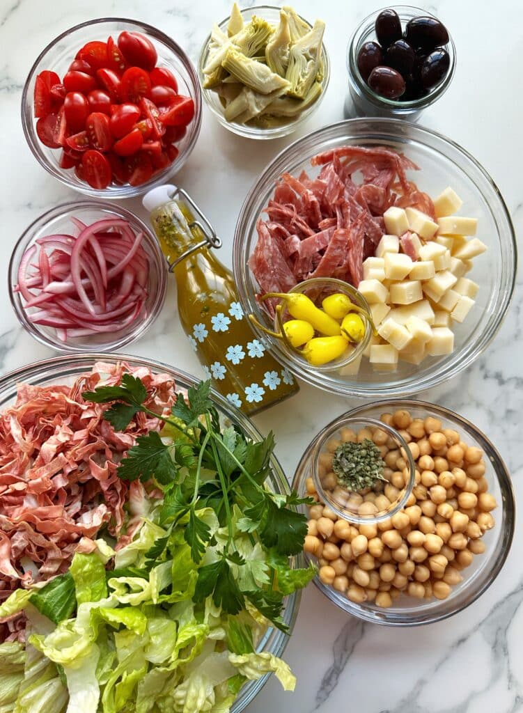 Italian Chopped Salad Recipe • A Simple Pantry