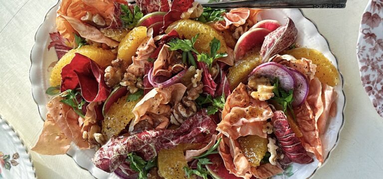 Citrus & Radicchio Salad with Walnuts