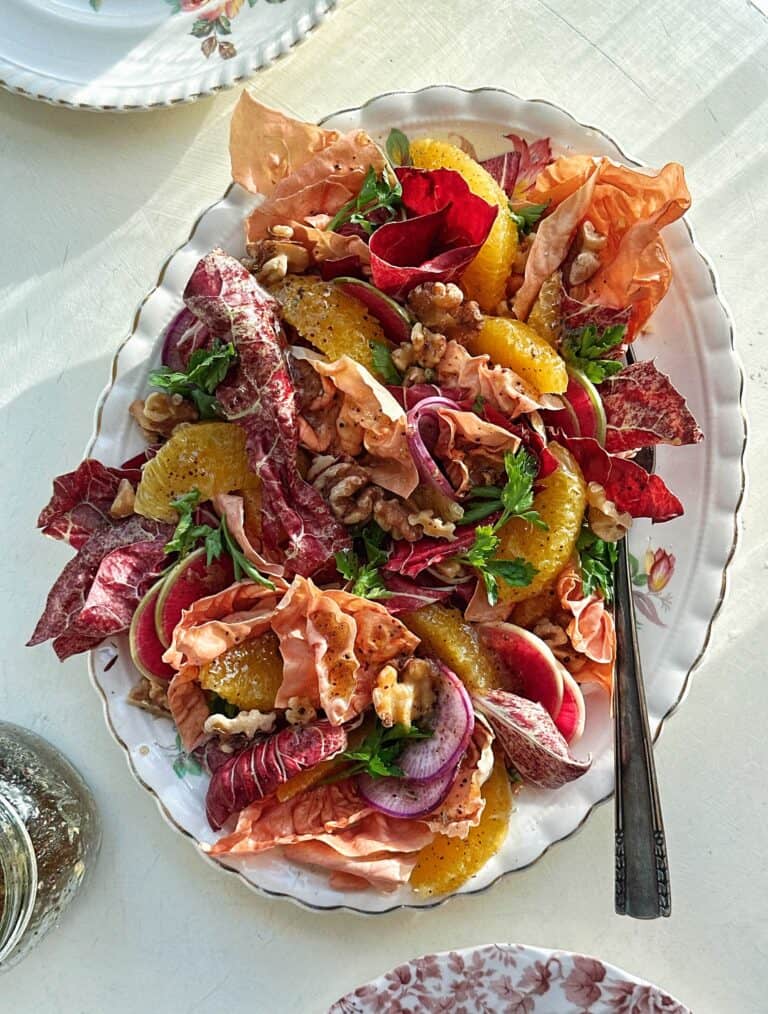 Orange and Radicchio Salad with Walnuts