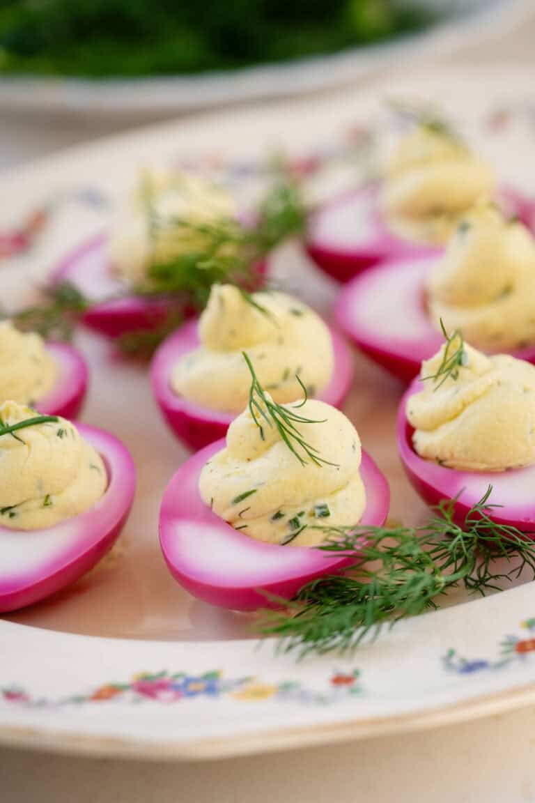 Beet Pickled Deviled Eggs
