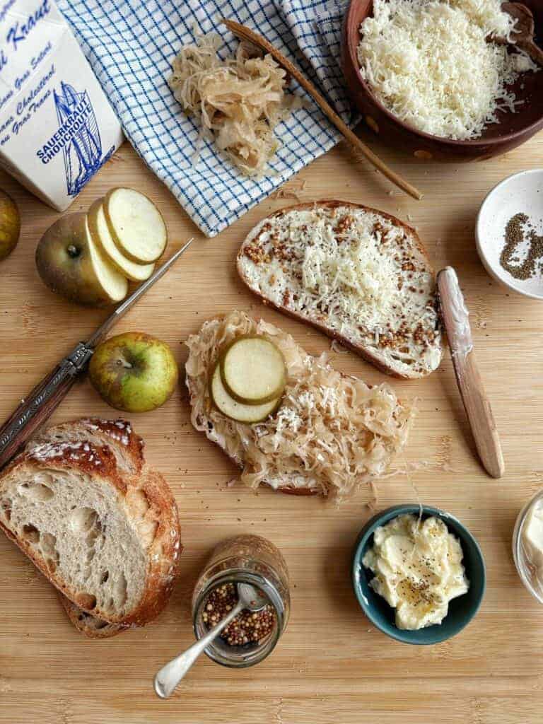 sauerkraut grilled cheese ingredients