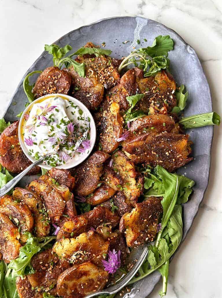 Extra Crispy Smashed Potatoes
